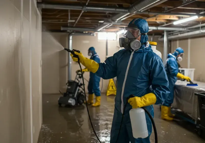 Basement Sanitization and Antimicrobial Treatment process in Carlin, NV